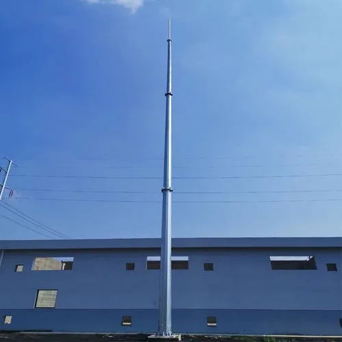 青州四角形圆钢避雷塔厂家