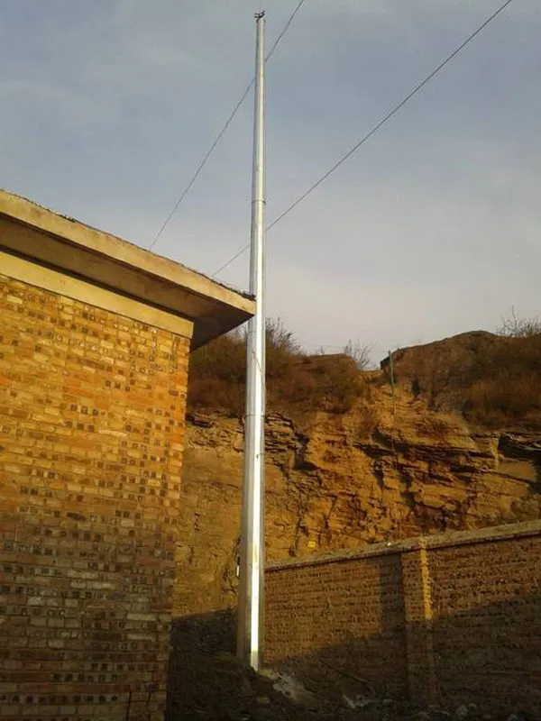 120米楼顶避雷塔定