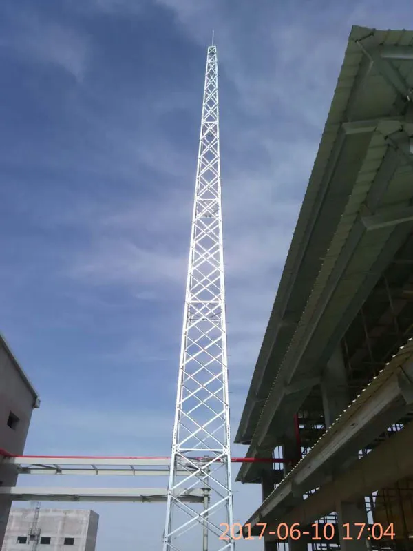 120米楼顶避雷塔规
