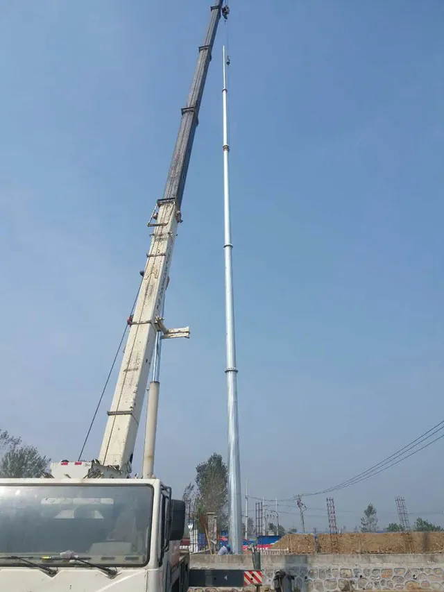 12米楼顶避雷塔生产