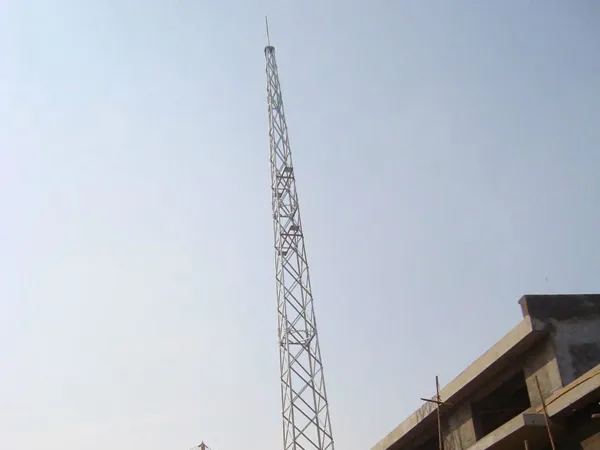 14米圆钢避雷塔施工