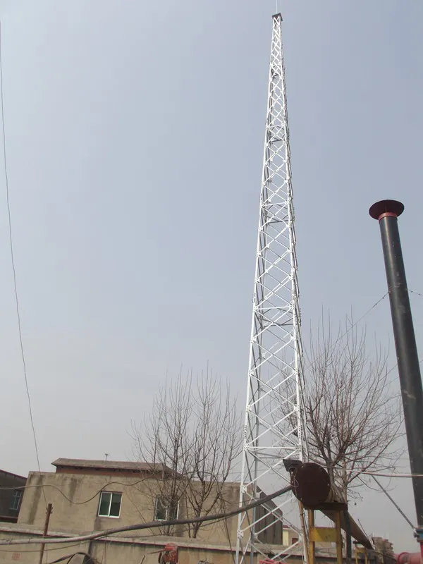 150米高避雷塔施工