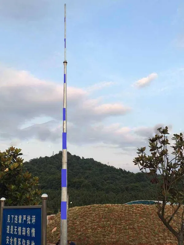 安丘四角形圆钢避雷塔销售