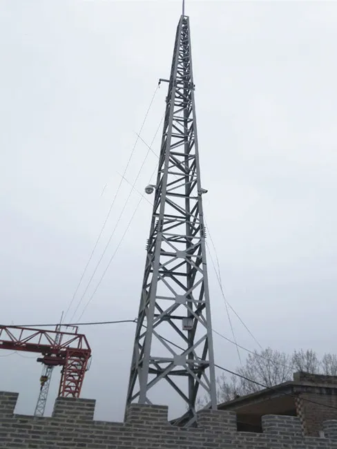 25米角钢避雷针塔重量约为多少