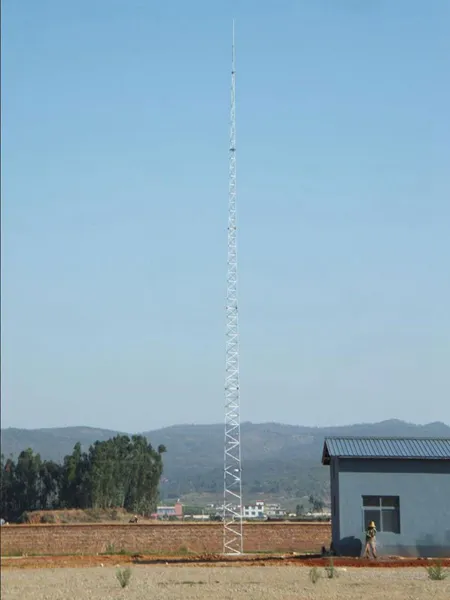 gjt三柱圆钢避雷塔安装