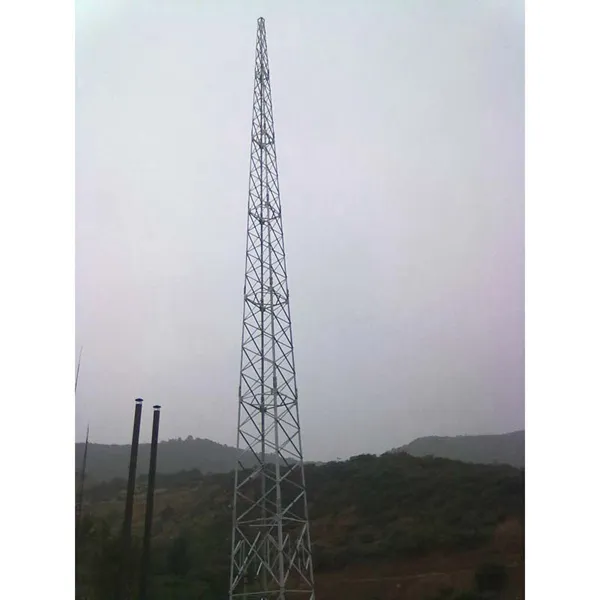 整体热镀锌的三角圆钢避雷塔