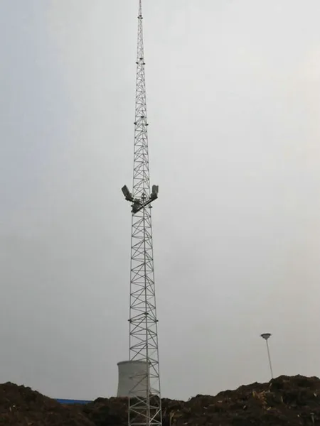 手机塔避雷针范围