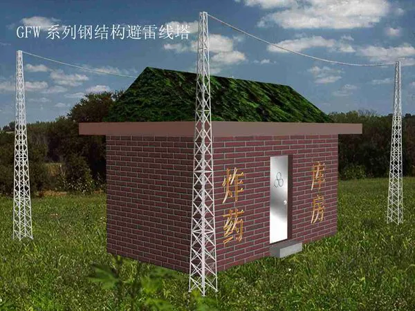 冷却塔安装避雷针