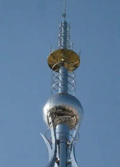 山西24米楼顶避雷塔定制