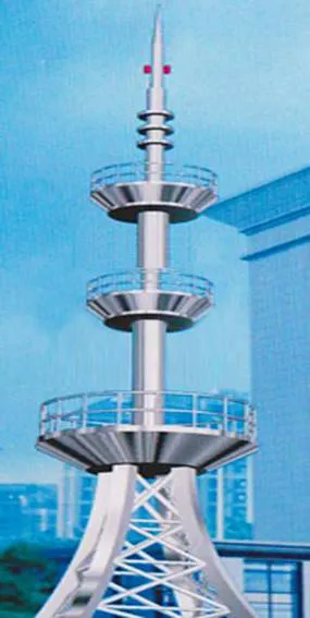 甘肃24米楼顶避雷塔厂家