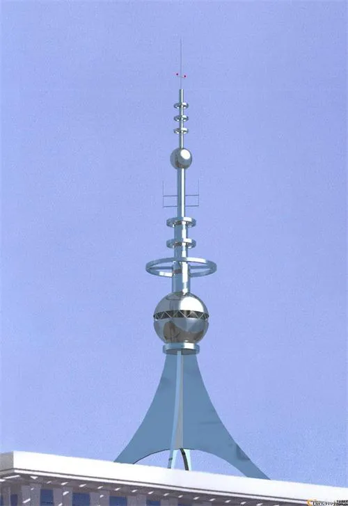 甘肃24米楼顶避雷塔生产厂家