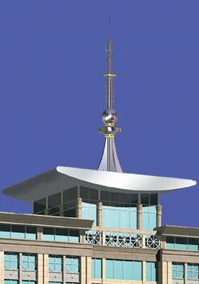 江西楼顶避雷塔安装