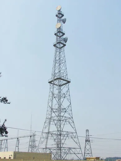单杆通信塔天线支架配置