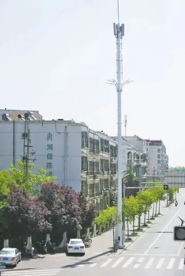 单杆伞状信号塔