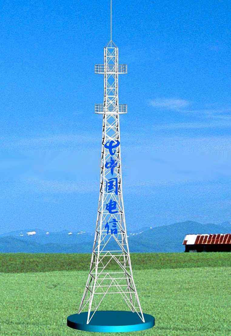 35米单管通信塔