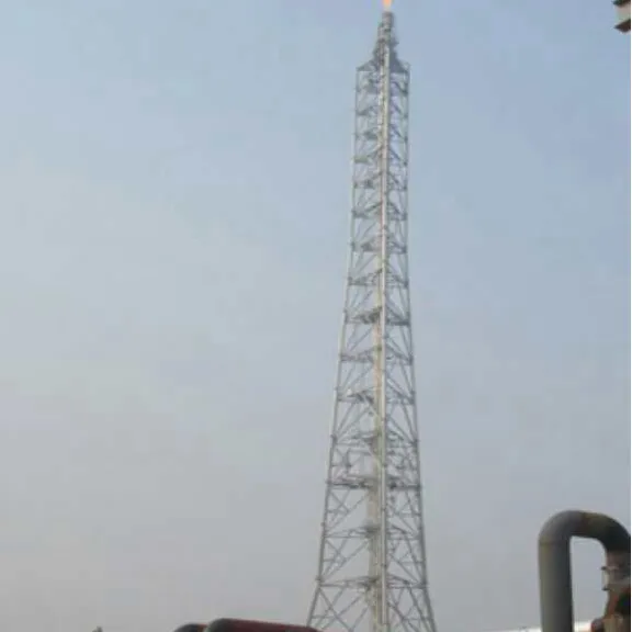 化工企业烟囱塔安装过程