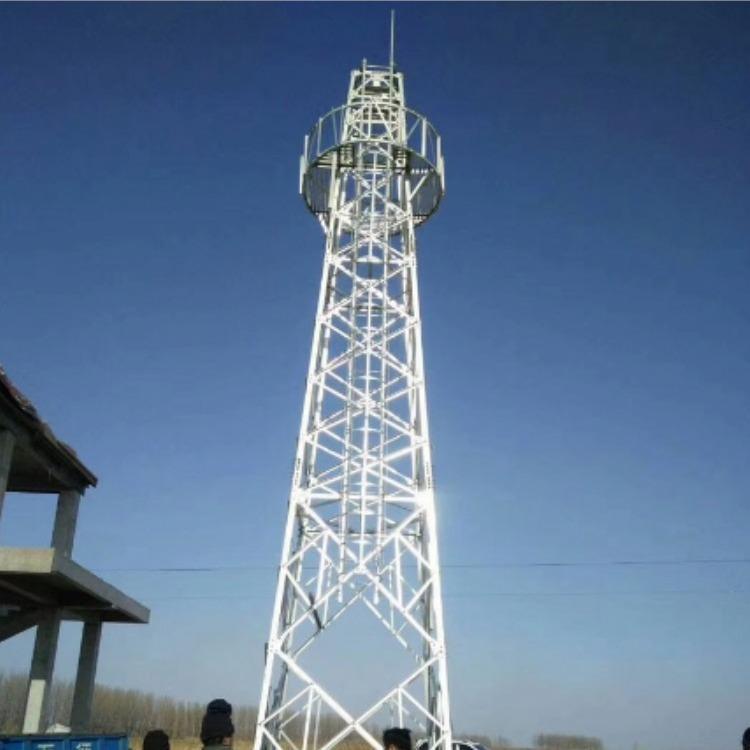 20米草原监控塔型号规格，20米草原监控塔定制